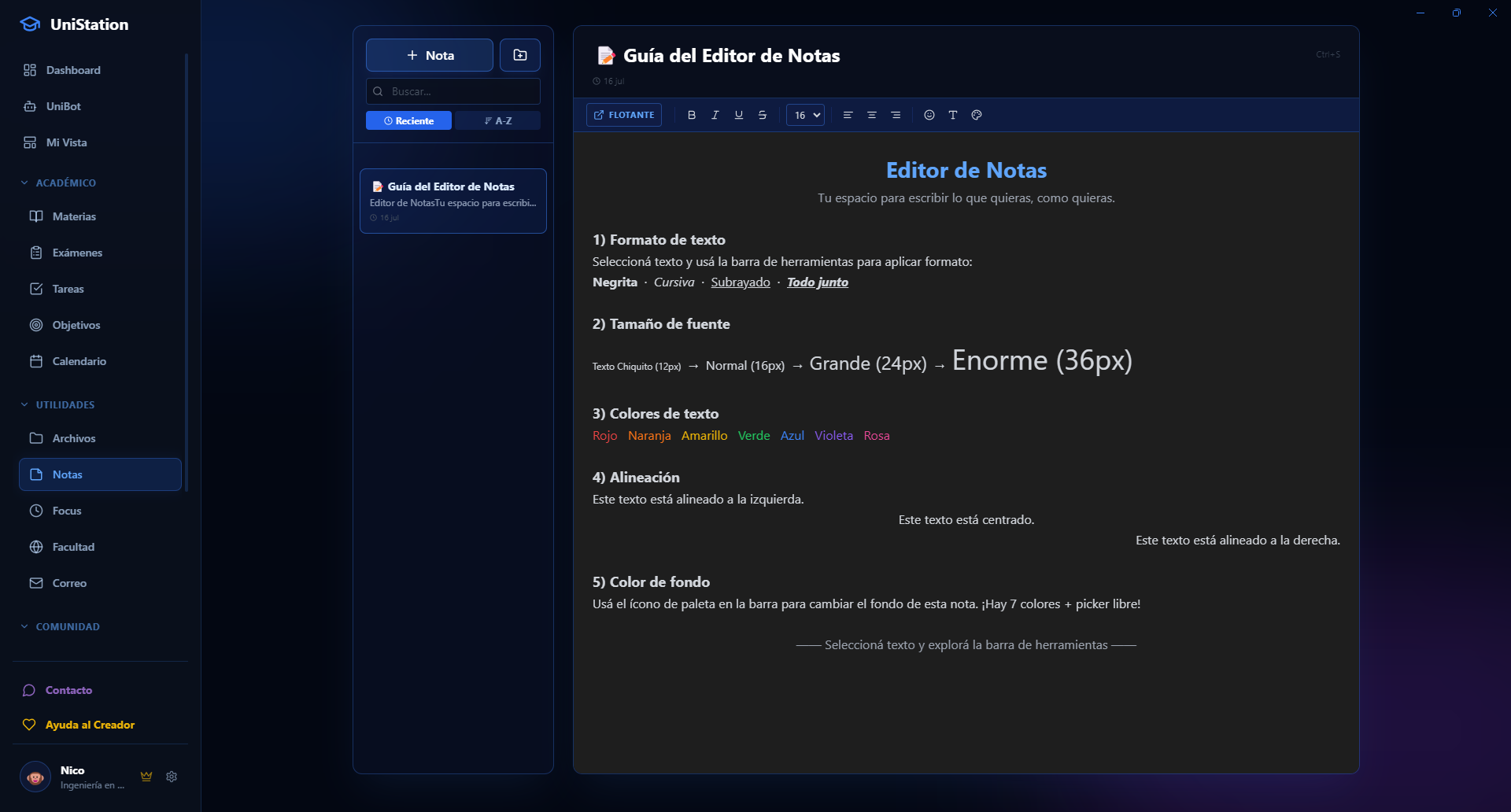 Notas